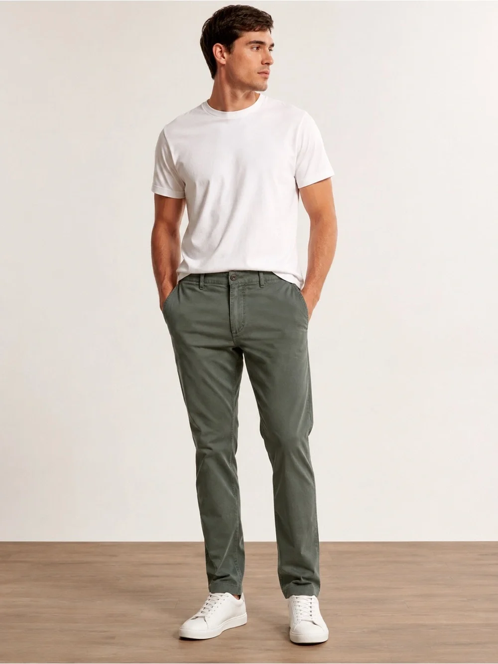 Abercrombie & Fitch Langdon Skinny Stretch Pants — Men’s 31x30 Olive Green